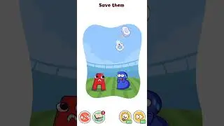Save them Alphabet Dop Funny gameplay shorts #dop #alphabets #shorts
