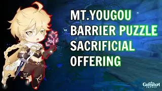 Genshin Impact Destroy the Barrier Puzzle Mt Yougou Location Quest Inazuma