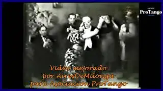 7 de febrero dia del bailar&iacute;n de tango por El Cachafaz, baila con Carmencita Calder&oacute;n 1933