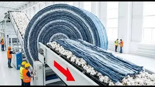 Inside the Mill: From Raw Cotton Bolls to Denim Fabric D-101 (Full Manufacturing Process)