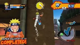 Naruto Rise of A Ninja Walkthrough Part 19 - Ramen Delivery Mission Level 8 Gameplay 1080p