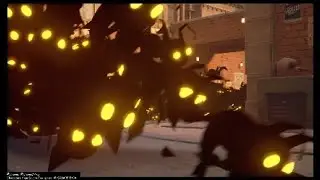 Demon Tide 1st encounter boss fight (kingdom hearts 3)