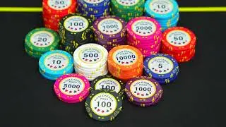 Hộp Gỗ 500 chip poker World Series Poker Clay Cao Cấp