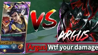 ARGUS VS. ZILONG WHEN TOP GLOBAL ZILONG ABUSE THIS EARLY AGRESSIVE STRATEGY AND BEST BUILD!! - MLBB