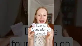 Essence foundation on pale skin !!