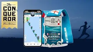 VIRTUAL RUN | The English Channel FULL REVIEW Challenge #1 | The Conqueror Challenges App Review