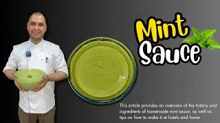 How To Make Mint Sauce At Hotels And Home / Easy and delicious recipe @gandhihospitality
