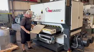 52&rdquo; TIMESAVER 4121-25-04 Dual Head Metal Wet Belt Sander 2007&rsquo; #7088