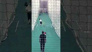 11 year old fast bowler sends stumps flying! #shorts #cricket # ytshorts