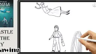 Castle in the Sky Art, Ghibli Character Drawing