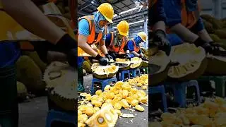 Why Indonesians Harvest Raw Jackfruit This Way 😱 | Traditional Jackfruit Processing Skills #shorts
