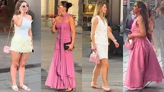 Street Style in Milan 🇮🇹 | The Trend Color Summer of the Day: Baby Pink 💗 | 34°C Heatwave Fashion 🔥