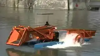The AlphaBoats FX5 Series Aquatic Weed Harvester