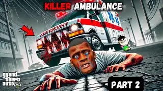 Cursed Killer Ambulance ATTACKS Franklin & Shinchan in GTA 5 | Part 2