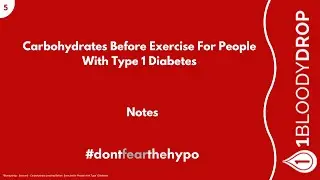 Fit in 5 Minutes Part 5 - Carbohydrate Loading Before Exercise For People with Type 1 Diabetes