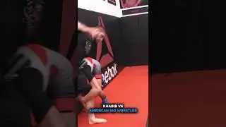 Khabib Wrestling with an American