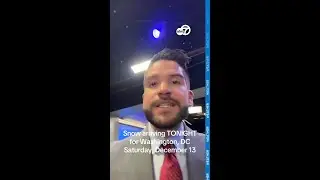 WINTER ALERT: Saturday night snowfall in DC, how much to expect