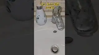 Satisfying Sink Transformation &ndash; So Much Dirt! #beforeandafter #bathroomcleaning