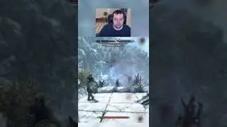 Unrelenting Force shout in skyrim test #shorts