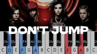 Tokio Hotel - Don't Jump (FULL Piano Tutorial)
