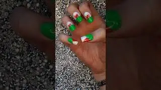 6 Nation inspired nails