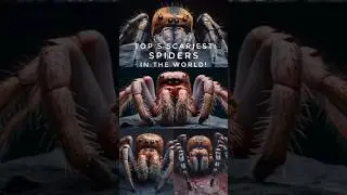 Top 5 scariest spiders in the world 🕷️🕸️ #spider #arachnid #insects #shorts