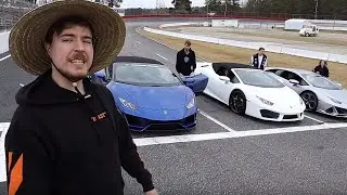 Mr Beast gives away $90,000 Lamborghini in crazy racing...