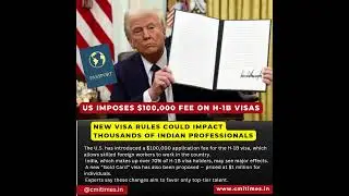 Trump&rsquo;s New Immigration Move: $100K H‑1B Fee & $1M Gold Card Visa | #viral