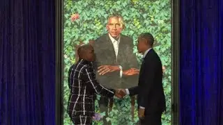 Obama's portrait unveiled at National Portrait Gallery