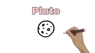 How to draw planet pluto || easy drawing pluto planet || simple drawing pluto for begginers