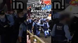 American Tourist Arrested for Vandalizing Sacred Japanese Shrine 🚔  #shorts #japan #police