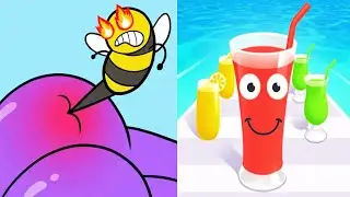 Help Monster 3 Tricky Puzzle vs Juice Run - All Levels Gameplay ASMR Video