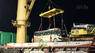 Made in China!Bus export at port❤️#usedbus #busmaniacommunity #buses #export #transportation