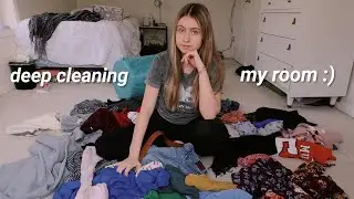 DEEP cleaning my room!! organizing and decluttering during quarantine