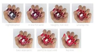 ella+mila | Comparing Red Nail Polish Colors