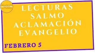 ✝️Lecturas Y Evangelio de Hoy ✝️ Jueves 5 De Febrero De 2026 ✝️