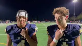 Highlights/Interviews: Seton Catholic moves to 6-0 with first-ever win over Castle Rock