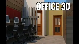Contemporary Office#3dinterior #office #official #interiordecoration #3dinterior