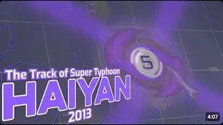The Track of Super Typhoon Haiyan v2