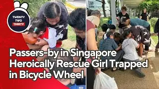 Passers-by in Singapore Rescue Girl Trapped in Bicycle Wheel &ndash; Heartwarming Community Spirit!