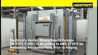 Electrically Heated Rotary Hearth Furnace DH 2200/0/600/13 according to AMS 2750 E