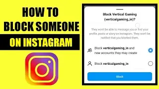 How to Block/Restrict someone On Instagram | Block Instagram Account |How To Block Instagram Account