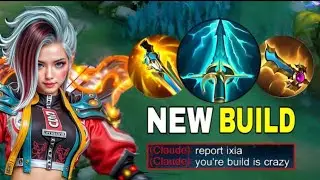 NEW INSANE REVEAL DAMAGE BUILD IXIA 2025!!BEST 1 HIT BUILD IXIA -Mobile Legends