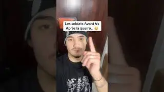 Les soldats Avant Vs Apr&egrave;s la guerre&hellip; 😦 #shorts