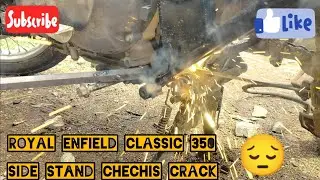 Royal Enfield classic ka side stand chechis kaise banaye / Royal Enfield chechis problem😡
