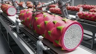 Inside a Futuristic Factory Turning  Dragon Fruit into Canned Juice