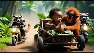 Baby Drives Vine-Car vs Raccoon Gang! 😂🏎️