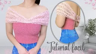 💖Blusa de Princesa Tutorial a Crochet | Blusas modernas a crochet paso a paso 🧶