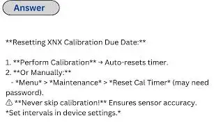 How to Reset Calibration Due Date on XNX | Step-by-Step Guide