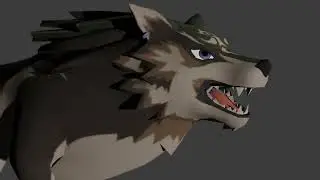 wolf link animation test! (blender)